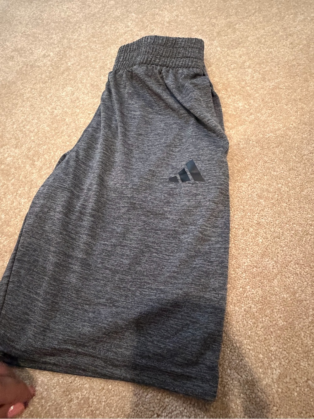 adidas Kids Dark Gray Heather Athletic Shorts